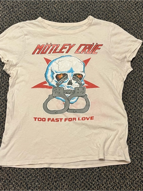 Chaser Tops - Chaser White Motley Crue 'Too Fast for Love' Graphic Tee